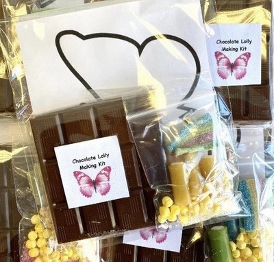 Chocolate Lolly Making Kit Gift-Unique Party Bag Filler Favour-Goody Bag-5 Star