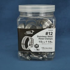 IDEAL-TRIDON 30-Pack 1/2-in to 1-1/4-in dia Stainless Steel Adjustable Clamp