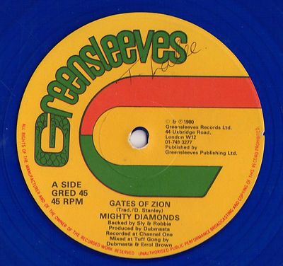 The Mighty Diamonds / Sly & Robbie -  Gates Of Zion / Zion In Dub (12'', Blu)