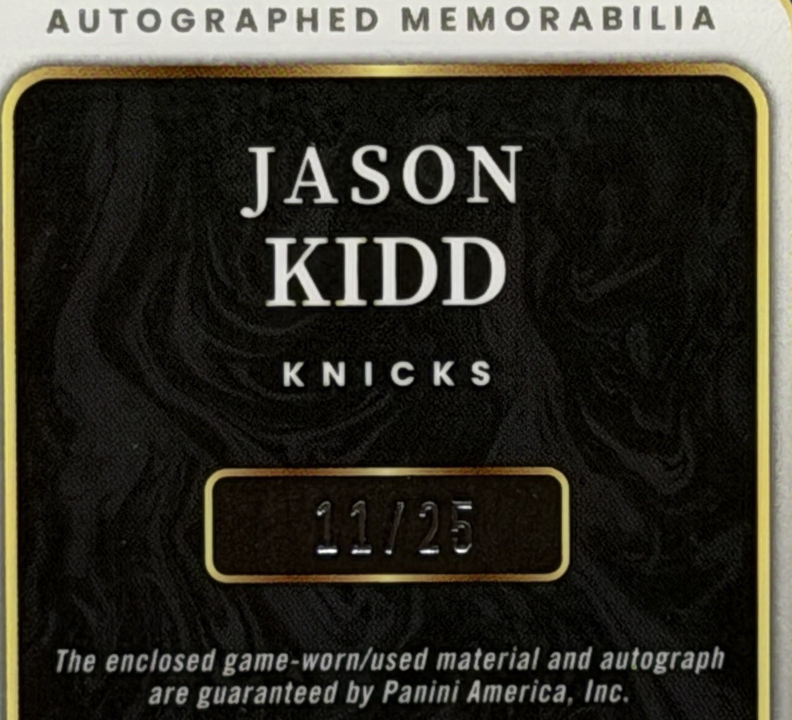 2021-22 Panini Select Jason Kidd Game-Used Patch Auto Tie Dye Prizm /25 - Knicks view 5