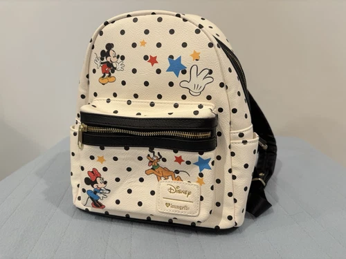 Disney Loungefly Backpack - Minnie, Mickey, Pluto - New