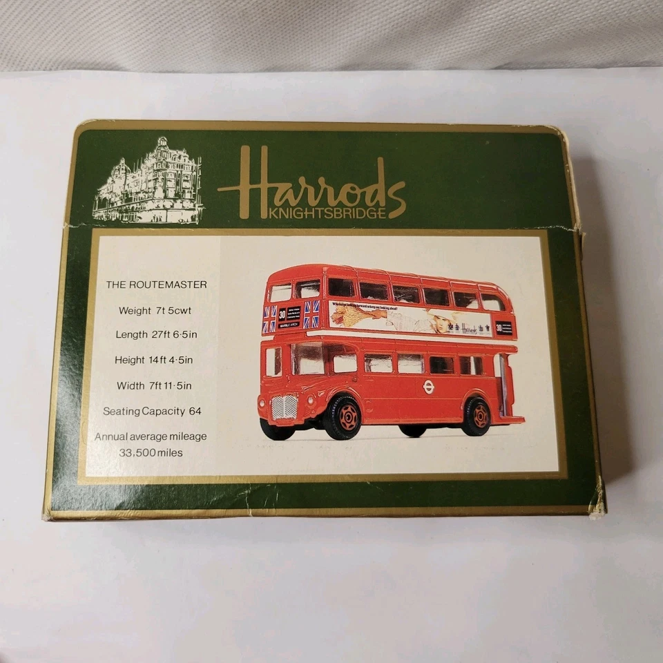 Vintage Red Corgi London Bus Die Cast The Londoner At Harrods Knights Bridge - Image 2 of 4