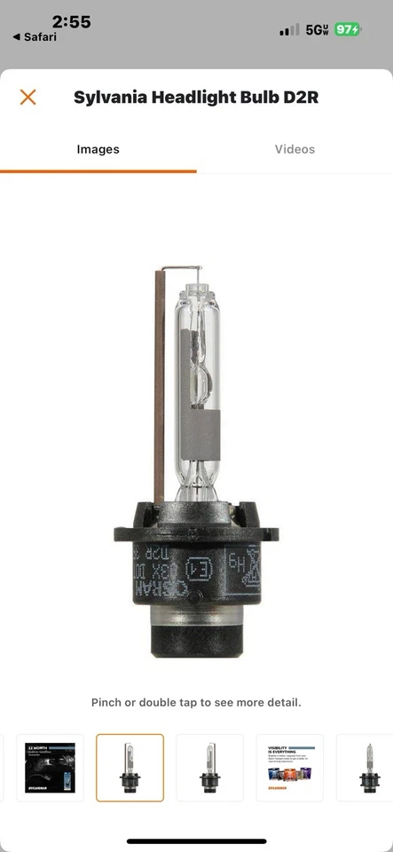 💰SYLVANIA D2R HID XENON BULBS!💵BLOWOUT SALE!💰(1 each)💰 - Image 3 of 4