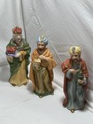 Vintage 9Pc Ceramic Bisque Nativity Scene Homco #5216, 7.5" Tall Figures  — photo 3