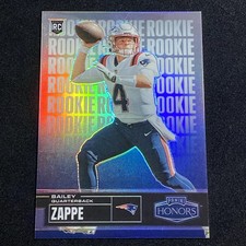 2022 PANINI HONORS FOOTBALL BAILEY ZAPPE SILVER ROOKIE 1/75 PATRIOTS RC #91 NFL