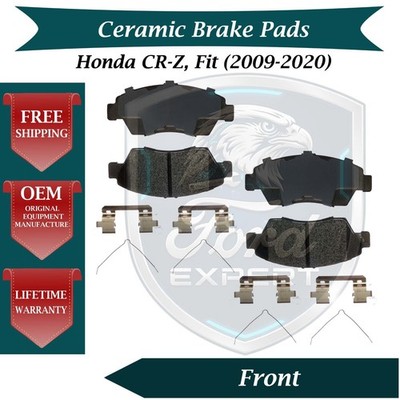 New OE Front Ceramic Brake Pads Kit For 2009-2020 Honda CR-Z/Fit 9 Yr Warranty