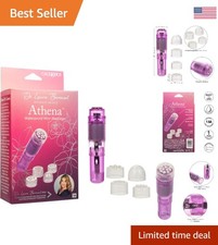 Travel-Friendly Waterproof Vibrator with 4 Tips for Ultimate Pleasurable Moments