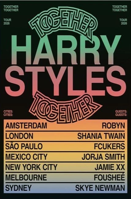Harry Tour 2026 Poster