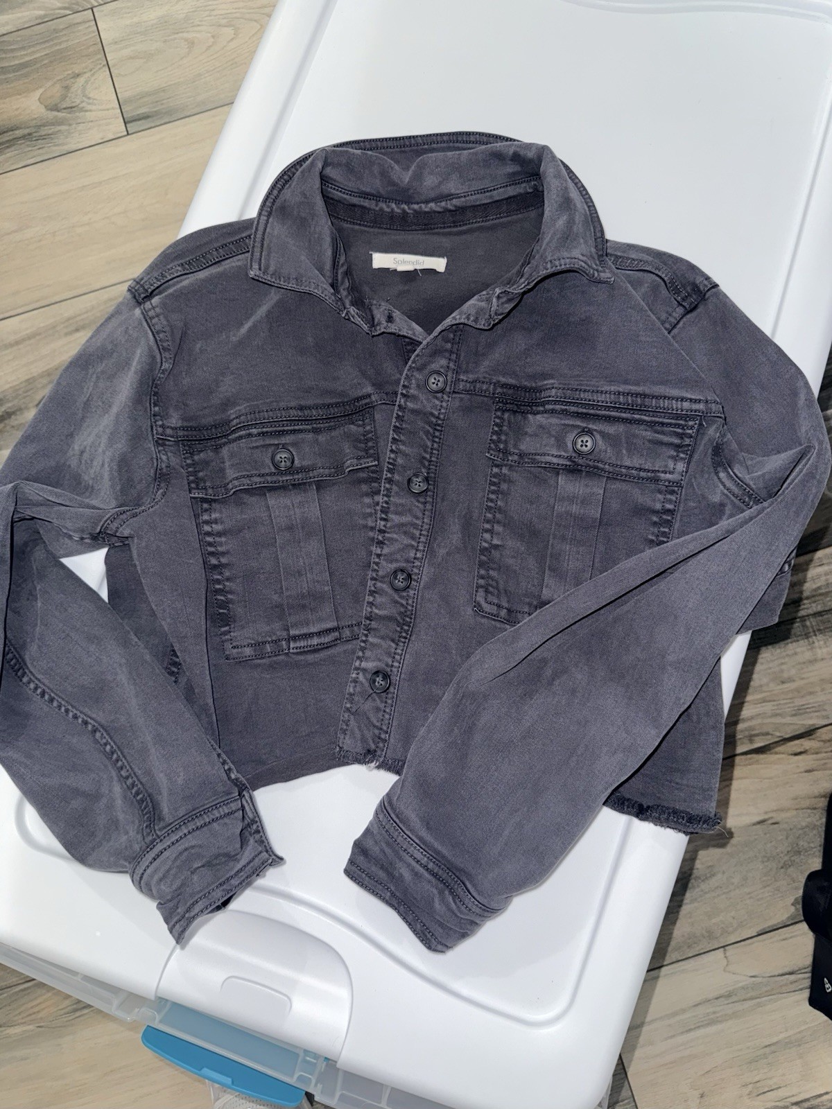 Splendid Medium Cropped Denim Jacket - image 6