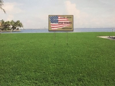 N SCALE MODEL RAILROAD BILLBOARD 1776 - 2026 250 YEARS ANNIVERSARY EDITION