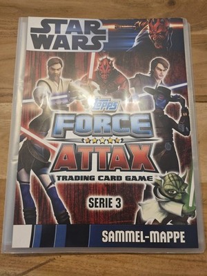 Star Wars Force Attax Clone Wars Serie 3 Mappe - inkl seltene Force Meister! LE2