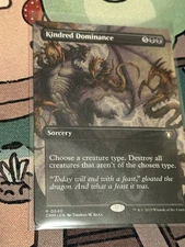MTG Borderless Kindred Dominance NM Commander Masters