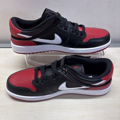 Nike Air Jordan 1 Low Flyease Bred Banned Black Gym Red White