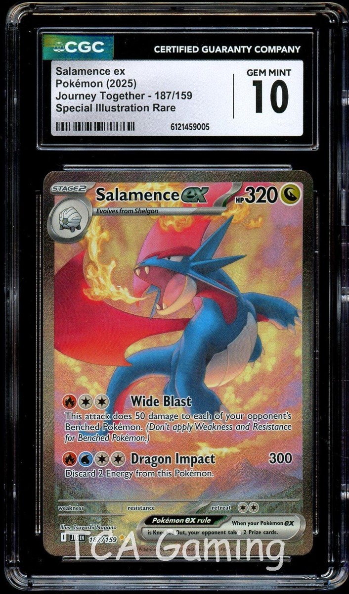 CGC 10 GEM MINT Salamence Ex 187/159 SPECIAL ILLUSTRATION RARE