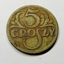 Poland 5 Groszy 1923 Brass Y#10