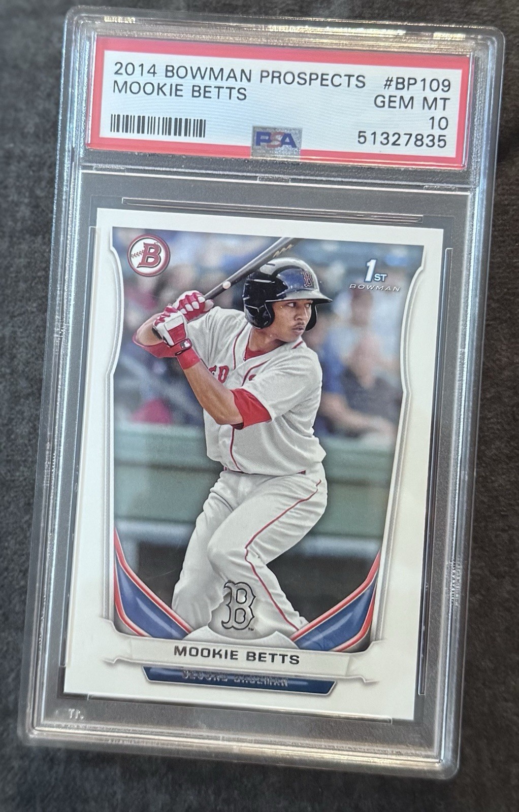 2014 Bowman Mookie Betts 1st Bowman PSA 10. #109