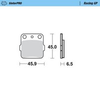 Motomaster Vorderlinks Pro Racing GP Sinter BremsbeläGe Honda CR 85 R 2003-2007