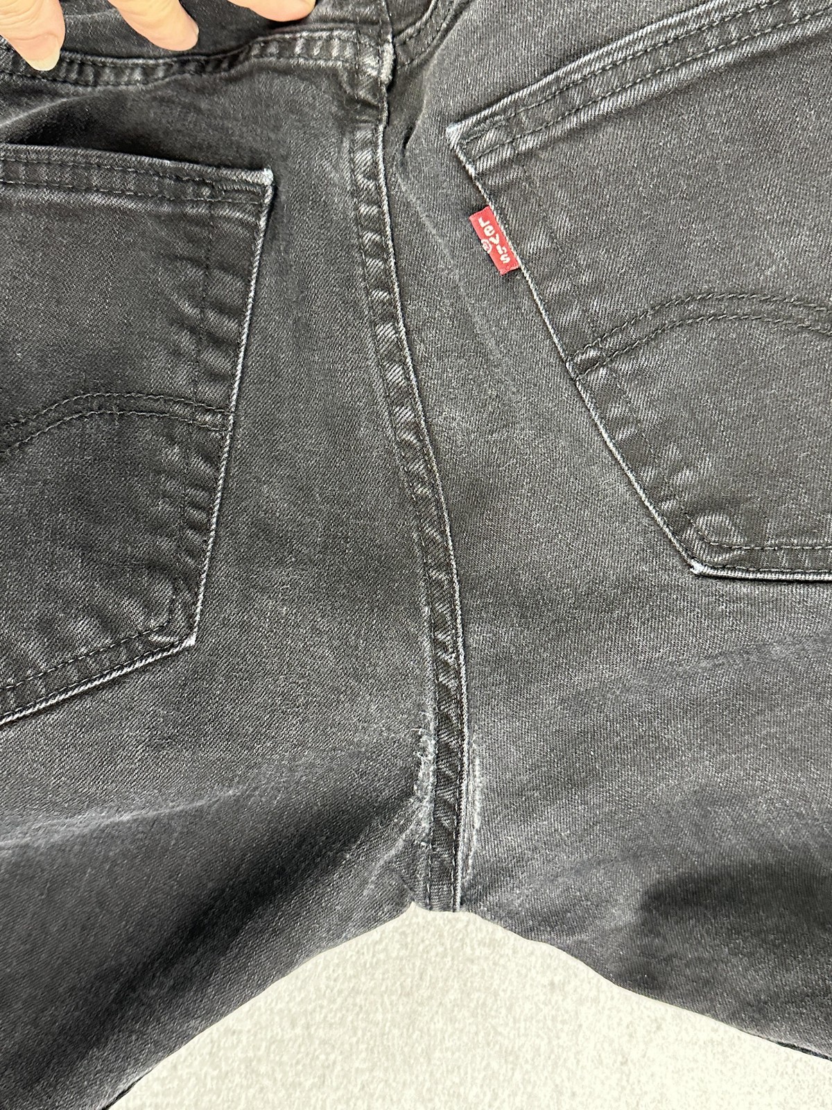 Levi's 512 Jeans Mens 32x29 Black Slim Taper Stretch Denim Pants Dark Wash thumbnail 11