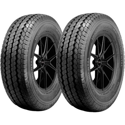 (QTY 2) 205/75R16C Continental Vanco Four Season 110/108R LRD Black Wall Tires