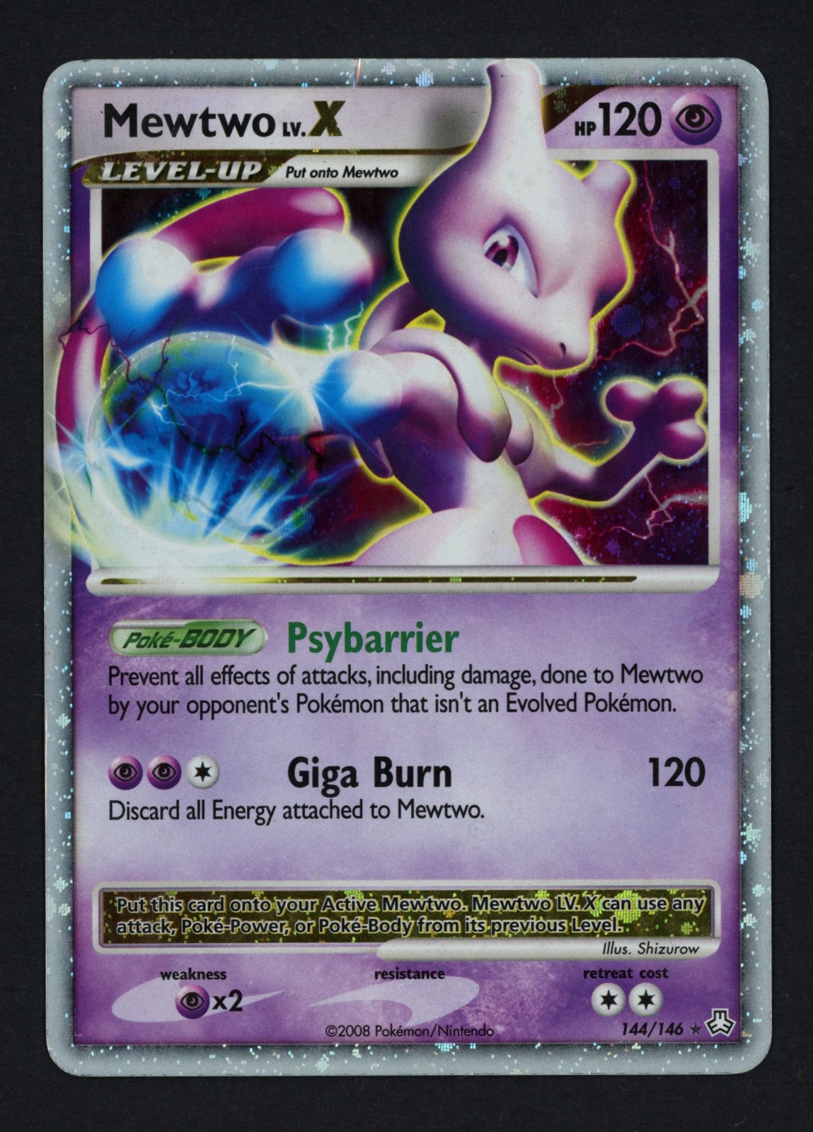 Mewtwo LV.X 144/146 Legends Awakened Holofoil Ultra Rare Pokemon TCG