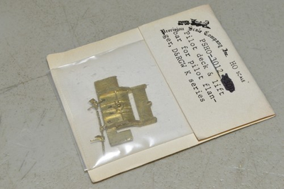 #ad HO steam locomotive PARTS brass Precision Scale Co 3012 DRGW K 28 pilot deck $3.00