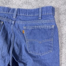 Vintage Orange Tab Levis Jeans Mens 36x27 Bootcut USA Made Denim 1988 80s 547