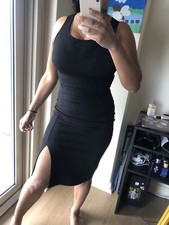 Black Midi Dress Bodycon Small
