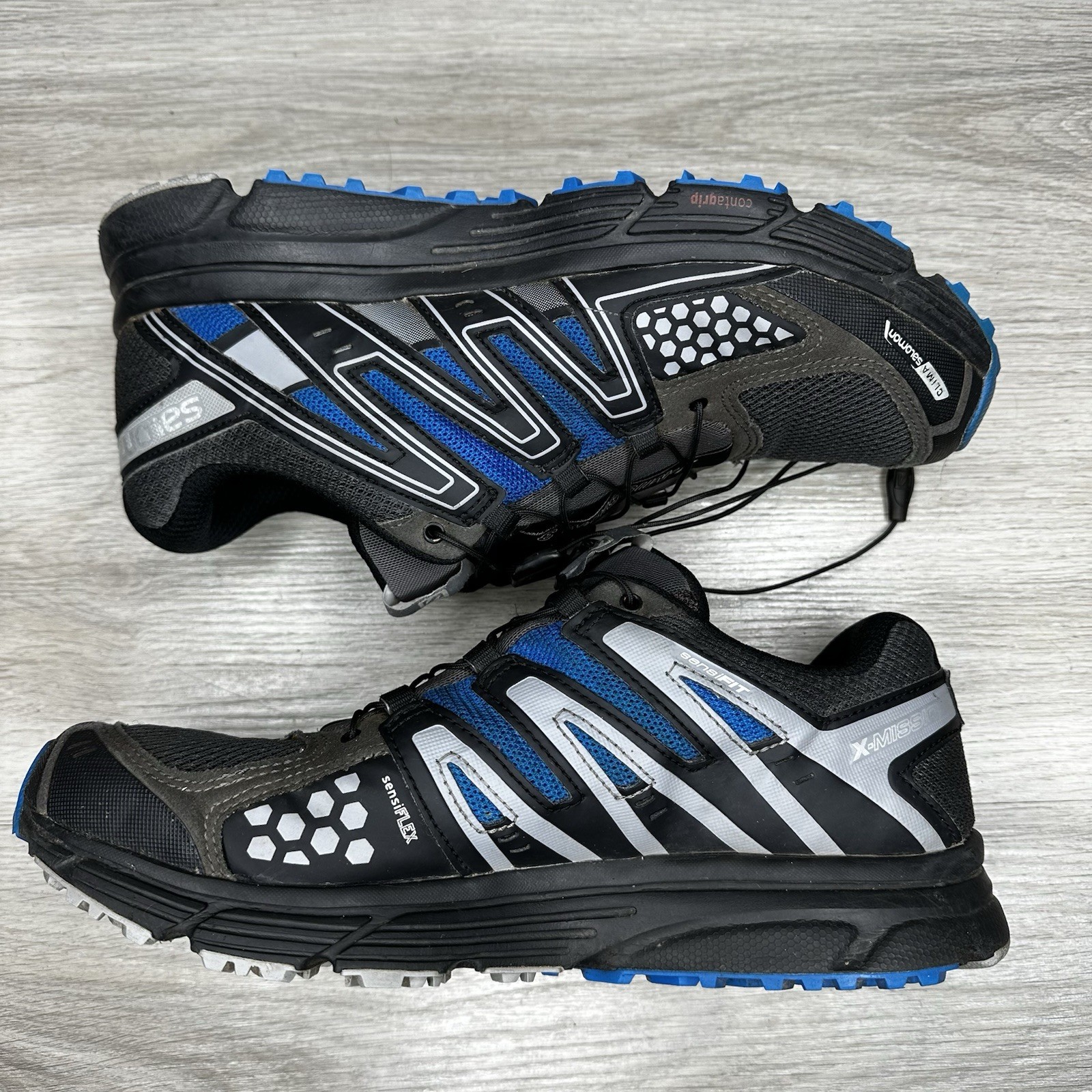 Scarpe da trail running donna Salomon X Mission 3 390549 nero blu taglia 9