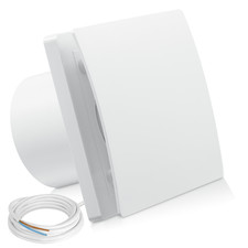 New Silent Bathroom Extractor Fan 4inch 100mm White Kitchen Toilet Shower UK