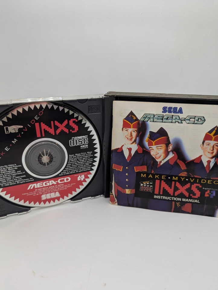 INXS Make My Video Sega Mega CD Complete W/ Manual & Spine Card (1993 Sega) PAL - Image 3 of 4