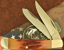 bear-mgc-made-in-usa-amber-red-stag-bone-bonestag-tiny-trapper-knife-nice-35161