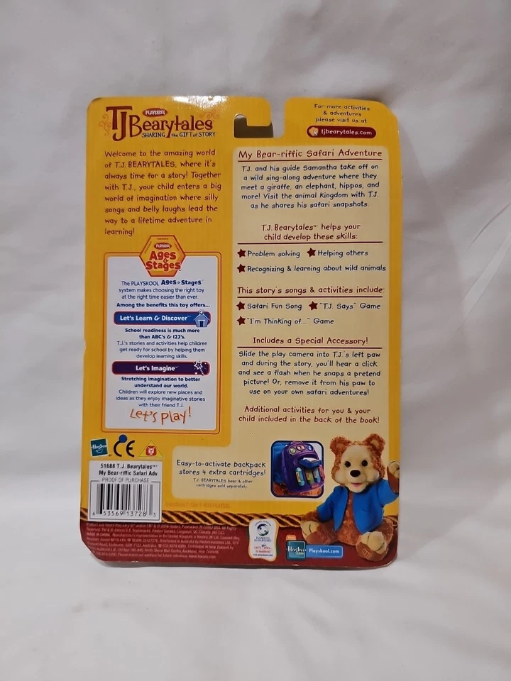 NUEVO TJ Bearytales Libro y Cartucho My Bear-Riffic Safari Aventura Cámara Foto 2 de 4