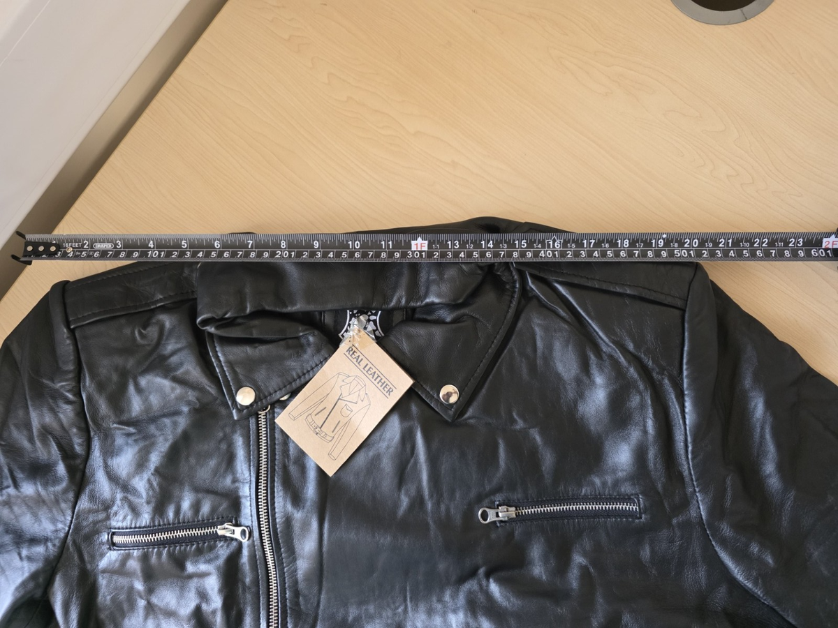 Negan Men's Black Asymmetrical Belted Moto Leather Jacket XXL