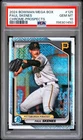 1450 Paul Skenes 2024 Bowman Chrome #BCP-125 Mega Refractor Prospect PSA 10