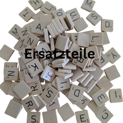 Scrabble Ersatzsteine Buchstaben Holz Einzelverkauf Mattel Ersatzteile