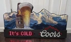 Vintage 1990 Coors Rocky Mountains Motion LED Scrolling Beer Message Sign Light