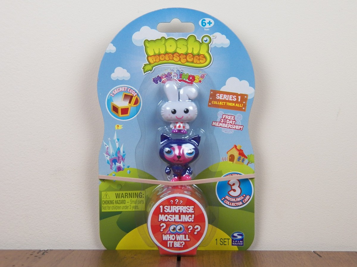 Moshi Monsters 3-Pack Moshlings Honey Sooki-Yaki Figures Series-1