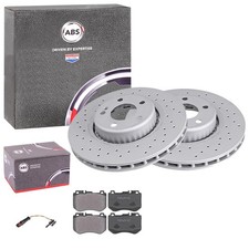 ABS BREMSSCHEIBEN + BEL&Auml;GE VORNE passend f&uuml;r MERCEDES C-KLASSE W205 S205 A/C205