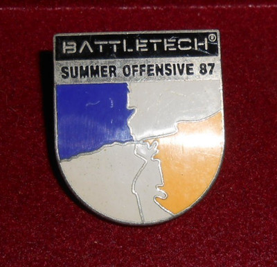 FASA Battletech Battle Tech Summer Offensive '87 Video Game Enamel Hat Pin