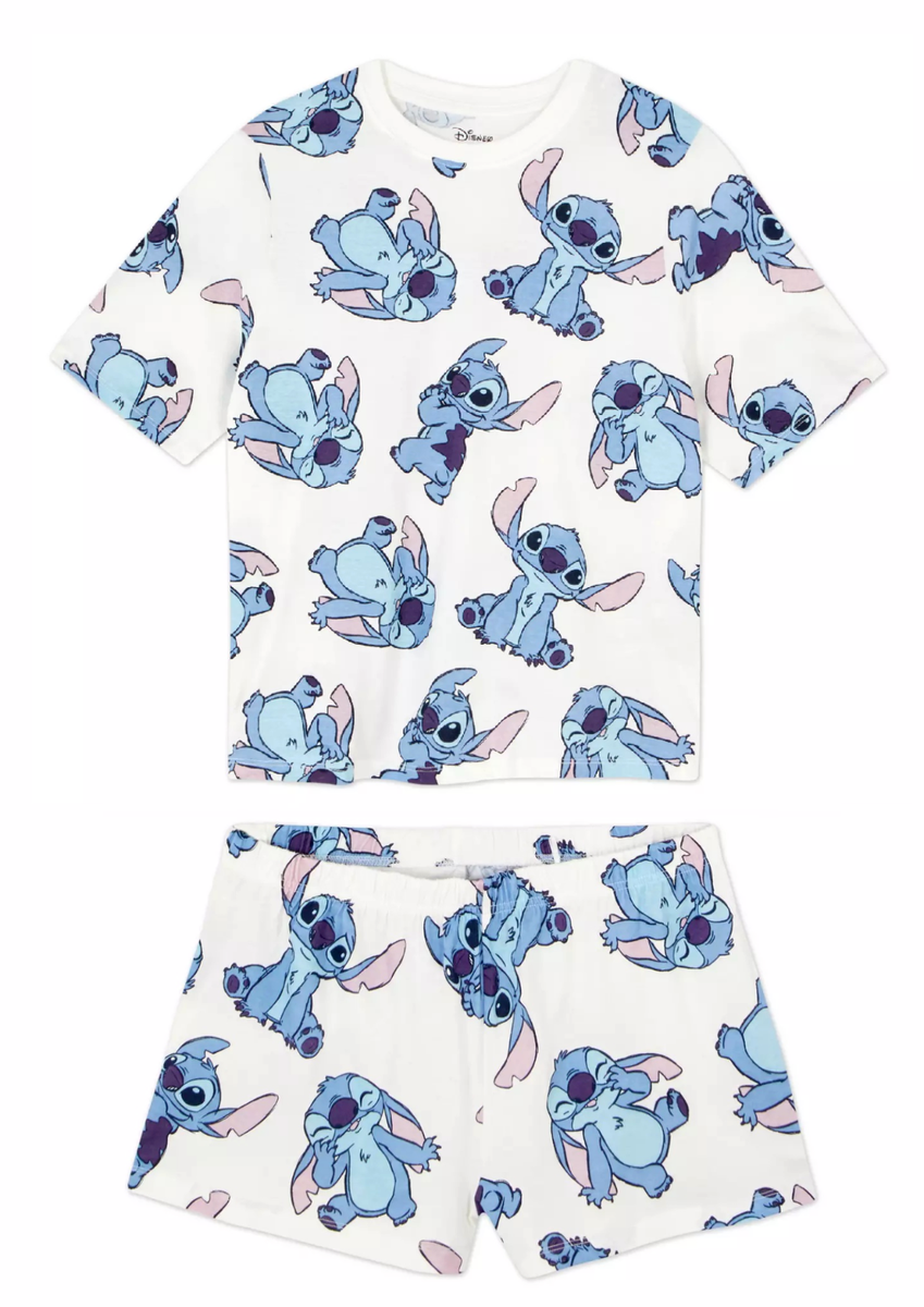 Ladies Pyjamas DISNEY STITCH Woman to 24 Summer T-Shirt Shorts