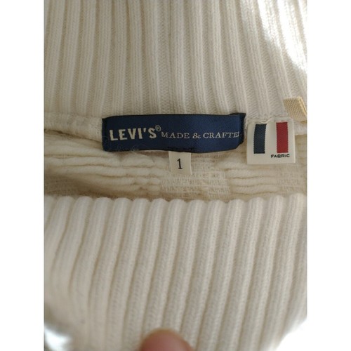 Levi's Made & Crafted Adult Cable Knit Sweater Jumper Navy Cream Size 1 Small - Picture 5 of 18