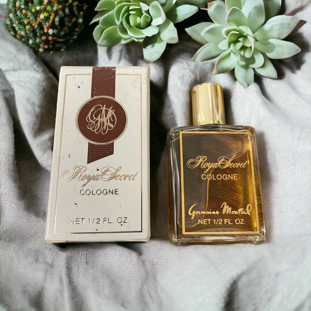 VINTAGE NEW GERMAINE MONTEIL ROYAL SECRET COLOGNE 1 2 FL OZ