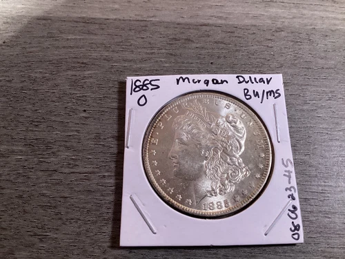 1885 O Morgan 90% Silver Dollar in BU Condition from New Orleans Mint 08062345ek