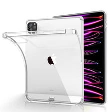 For iPad Pro 6th/5th/4th Gen 12.9 inch Case Clear TPU Shockproof Slim Back Cover