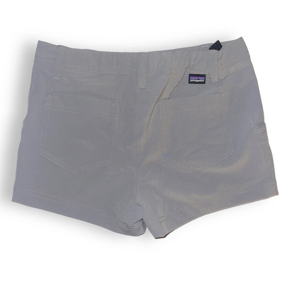 Pantalones Cortos Patagonia Niñas Happy Hike Talla M Gris Foto 2 de 4