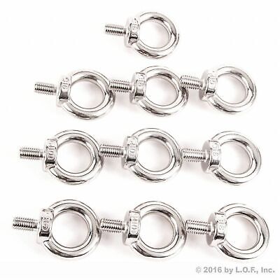 Red Hound Auto 8 Stainless Steel DIN 580 Machine Shoulder Lifting Eye Bolts M6 316SS Marine 6mm Red Hound Auto 8 Stainless Steel DIN 580 Machine Shoulder Lifting Eye Bolts M6 316SS Marine 6mm