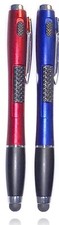  2-PACK New 3-in-1 Universal Touch Screen Stylus  Ballpoint Pen  Flashlight