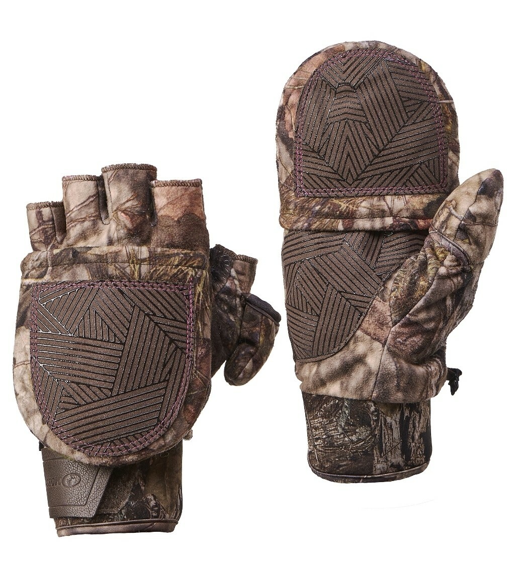 Mossy Oak Breakup Country Camo Ladies Women's Pop-Top Gloves: M L/XL