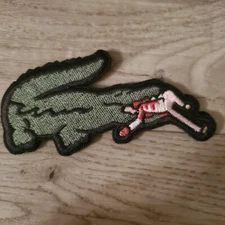 Alligator Frenzy Sarcastic Funny Tactical Morale Patch Hook and Loop