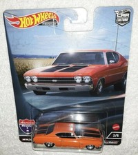 HOT WHEELS '69 CHEVELLE SS 396 with REAL RIDERS VHTF NEW HW DIECAST CAR